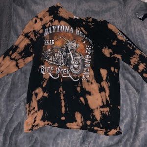 Bleached Daytona beach bike rally long sleeve